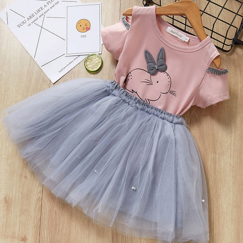 T-Shirt and Dress Pink Rabbit