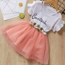 Load image into Gallery viewer, Princess Party Dress Green Flower
