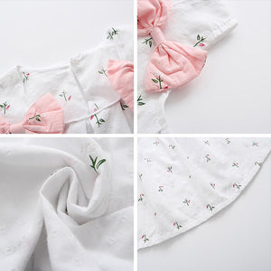Cotton Floral Dress Pink
